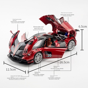 سيارة خارقة طراز معادن يموت الصب <span class=keywords><strong>Pagani</strong></span> Huayra BC ، سيارة لعبة رائعة مع أبواب قابلة للفتح ، لهواة الجمع طبعة هدايا عيد الميلاد - Product Image 3