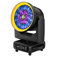 Big Dipper LM1925R 19x25W RGBW 4-en-1 Projecteur LED Moving Head Wash Zoom avec anneau lumineux LED pour DJ, discothèque, événements scéniques et spectacles
