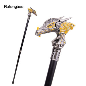 Canne de marche élégante Rufengbao avec tête de dragon et poignée en métal noir – Bâton de gentleman - Product Image 1