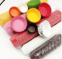 40g de moules à muffins jetables colorés, résistants à la graisse et à l'eau, antiadhésifs