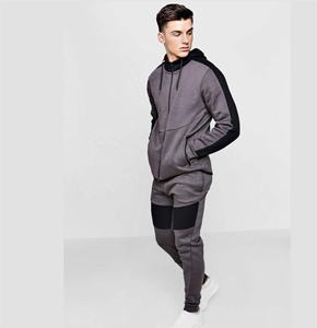 Chándal de algodón para hombre, conjunto de dos piezas con logotipo de diseño personalizado, para Fitness y gimnasio - Product Image 6