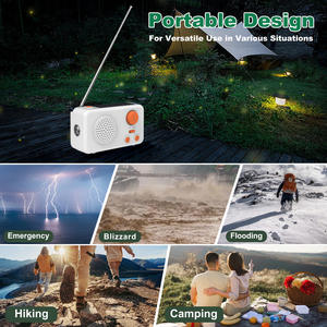 Radio Solar para Preparación para Desastres, Equipo de Supervivencia para Apocalipsis, Banco de Energía, Linterna de Plástico para Uso Nocturno - Product Image 4