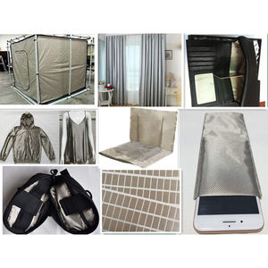 Anti-rayonnement 5G tour Signal réduisant EMF RF blindage tissu conducteur cuivre tissu bloc onde électromagnétique couleur noire - Product Image 4