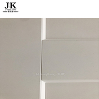 JHK-MS03 Vente chaude Porte pliante accordéon en bois à trois panneaux, miroir, pour placard intérieur, surface lisse, style Shaker moulé