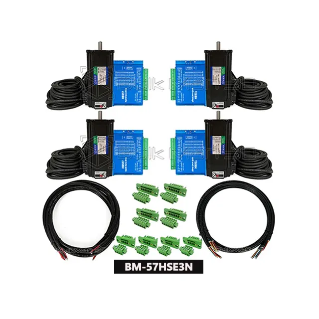 HBS57 + 57HSE3N kapalı döngü step motor 57 step Motor sürücü Nema 23 2 fazlı CNC makinesi