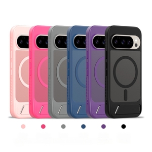Caso Del <span class=keywords><strong>Tel</strong></span>éfono De Soporte Invisible Stand pour Google <span class=keywords><strong>Pixel</strong></span> 9 9Pro antichoc sans fil chargeur coque de téléphone Style d'affaires - Product Image 3