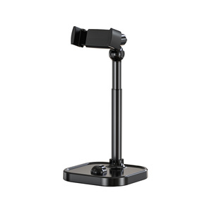 Dual-slot phone desktop stand, live streaming dedicated metal shooting stand, lazy person's universal overhead shooting support. - Product Image 3