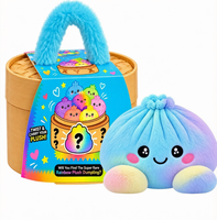 Nouveau jouet anti-stress en peluche en forme de boulette - Mignon pain à presser avec panier vapeur