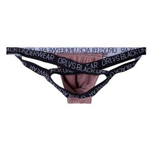 2026 Gran Venta <span class=keywords><strong>ORLVS</strong></span> Tanga para Hombre con Diseño de Cuatro Tiras Cruzadas en la Espalda, Sexy, Ajustado, Levanta Cadera, Ropa Interior Modal con Espalda en T - Product Image 6