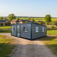 Maison conteneur postmoderne extensible en panneaux sandwich d'acier préfabriqués, étanche et écologique, pour bureau, cuisine, chambre à coucher, maison mobile