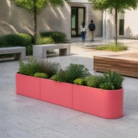 Pots de fleurs empilables, unités modulaires en métal soudées, verrouillage par vis, extensibles pour le jardin