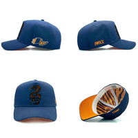 Topi Baseball Snapback Pria G5 Bordir Logo Custom, Model 5 Panel, Fashion Klasik, Gorras Personalizadas, Laris Manis