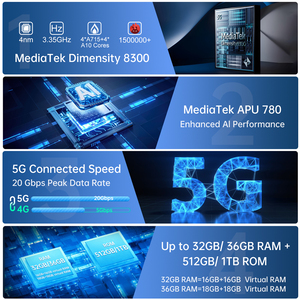 Smartphone robuste Unihertz Tank 4 <span class=keywords><strong>Pro</strong></span> 5G LTE, 18 Go + 1 To, Android 14, Dimensity 8300, écran AMOLED 6,7 pouces 120 Hz, charge rapide 120 W, double SIM - Product Image 5