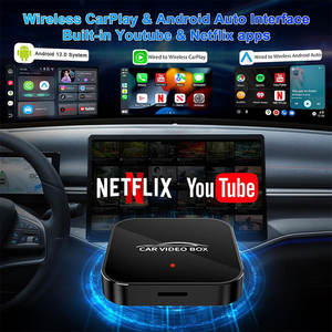 Adaptador Inalámbrico para Coche con Reproductor de Video Carplay, Material de Lujo, Color Negro, con Youtube y <span class=keywords><strong>Netflix</strong></span>, <span class=keywords><strong>Precio</strong></span> al por Mayor - Product Image 2