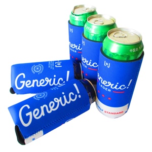 16oz Neoprene Beer Cooler Tall Collapsible Drink Coolie Thermocoolers 16 Ounce Can Coolie Cooler Bags - Product Image 1