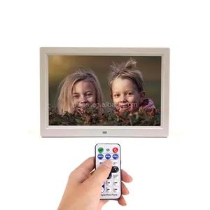 热卖壁挂式自动播放图像/视频12英寸液晶广告屏幕数字相框带红外遥控器