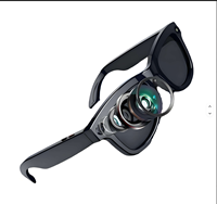 Lunettes de soleil intelligentes M01 Pro avec caméra 800w, traduction IA, reconnaissance d'objets, objectif ChatGPT, appels, musique, assistant vocal, lunettes IA