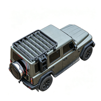 Barres transversales de toit en aluminium sur mesure, panier de toit robuste pour bagages, porte-bagages tout-terrain 4x4, boîte de toit pour SUV Beijing 212