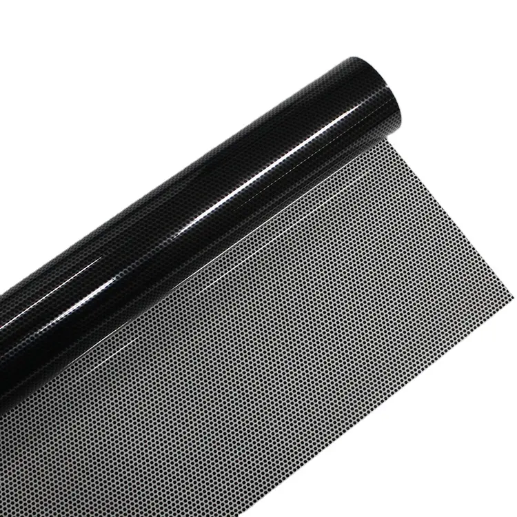 Zwarte Auto Glasfolie Super Super Dark Auto Glasfolie 3% Tint Film