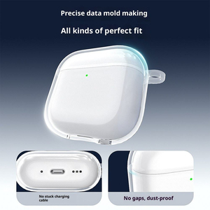 Funda Protectora Transparente para Apple Airpods4, Carcasa Suave de Cuarta Generación para Auriculares Bluetooth, Funda para Auriculares Airpodspro2 - Product Image 4