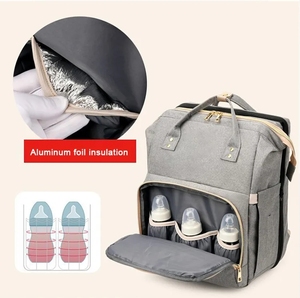 7 In1 fonctionnel personnalisé luxe pliant humide fourre-tout couche momie <span class=keywords><strong>sac</strong></span> étanche momie bébé <span class=keywords><strong>sac</strong></span> à couches <span class=keywords><strong>sac</strong></span> à <span class=keywords><strong>dos</strong></span> avec USB - Product Image 3