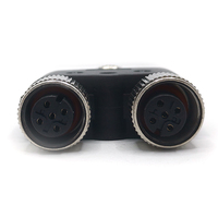 Konektor Industri CANOPEN Male Female Splitter 5 Pin Kode a M12 Konektor Y