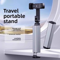 Support de téléphone portable universel pliable en alliage d'aluminium réglable pour voyages d'affaires, avion, bureau, OEM