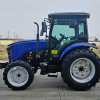 Tracteur agricole 70 CV 4x4 avec cabine, fabriqué en Chine, série TB70, transmission intégrale