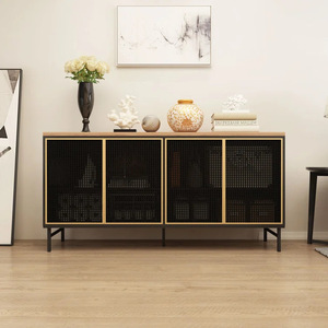 <b>Sideboard</b>, wine cabinet, kitchen <b>storage</b>, tea cabinet, household dish cabinet, panel light luxury integrated living room - Product Image 1
