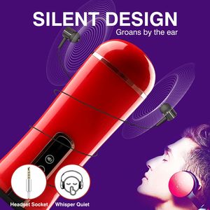 Copa masturbadora masculina automática, masturbación potente con vibración, pene, Vagina Real, bolsillo eléctrico, juguete sexual para hombres - Product Image 6