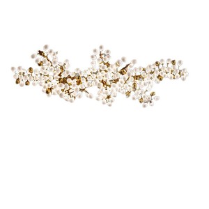 Lustre de plafond en verre LED, design nordique moderne, lampe suspendue de luxe avec installation facile pour l'éclairage de la maison et des restaurants, blanc - Product Image 5
