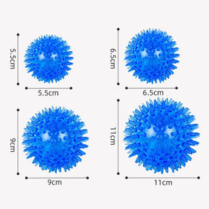 Sıcak Satış Dayanıklı <span class=keywords><strong>TPR</strong></span> Toksik Olmayan Ses Çıkaran Dikenli Kauçuk Top Etkileşimli Köpek Topu Oyuncağı Evcil Hayvan Eğitimi Diş Gıcırdatma Sesli - Product Image 6