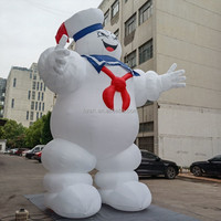 Personnage gonflable d'homme de guimauve de séjour Puft gonflable de taille personnalisée pour la publicité