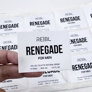 Etichette Adesive Personalizzate in PVC Impermeabili a Forma Oblunga, Etichette Private per Cosmetici, Oli Essenziali, Fragranze, Etichette per Vetro - Product Image 2