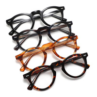 MS 1128 Lunettes de vue pour femme à monture ronde en acétate, fabrication artisanale, branches élégantes et de précision