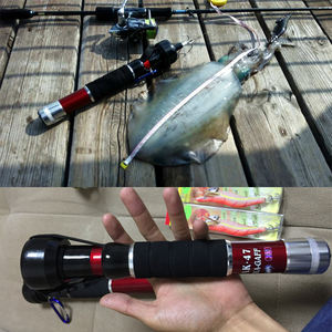 Pêche au calmar Gaff 3m 4m cannes télescopiques d'eau salée crochet harpon lance filet de pêche crochet calmar gabarit Egiing - Product Image 5