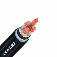 Cable de alimentación blindado LSZH, cable de alimentación sin halógenos de Bajo humo, N2XH, IEC 60502-1 XLPE FRNC 0,6/1kV