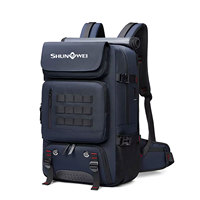 Sac à dos pour homme ShunWei personnalisé 3 en 1, grande capacité, sac de voyage, sac pour ordinateur, sac à dos de voyage d'affaires