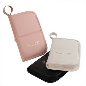 <span class=keywords><strong>Estuche</strong></span> <span class=keywords><strong>para</strong></span> <span class=keywords><strong>Brochas</strong></span> de <span class=keywords><strong>Maquillaje</strong></span> de PU con Soporte - Organizador de Viaje Plegable Abierto de Moda, Porta <span class=keywords><strong>Brochas</strong></span> Impermeable y Ecológico - Product Image 1