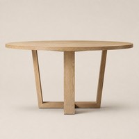 Table à manger ronde en bois moderne, table de cuisine en bois grainé, table de salle à manger, table de salon, table centrale, mobilier minimaliste pour la maison