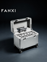 Valigia Trolley Portagioie Grande Capacità Fanxi Factory in Alluminio con Ruote per Esposizione Salone