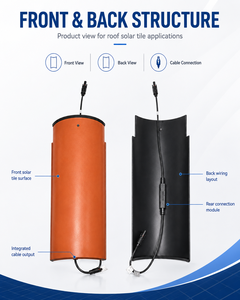 Tejas Solares BIPV de 10W 6V, Impermeables, para Techos Residenciales - Product Image 2