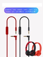 Câble casque Beat Series pour Solo HD 2 3 /Mixr/ Studio / Pro remplacement du casque 1.5m Jack AUX-Cable