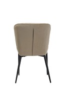 Chaise de salle à manger en velours, cuir véritable, jambes en métal, style moderne, pour Restaurant, Hall français, siège avec repose-bras
