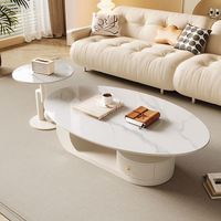 Schiefer-Couchtisch Wohnzimmer Leichter Luxus Modern Einfach Kleine Wohnung Heim-Teetisch Beistelltisch Kombination