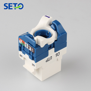 Hot Sản phẩm bán chạy xoay RJ45 Adapter Cat6 Keystone jack Ethernet nối RJ45 cắm Cat6 - Product Image 6