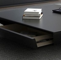 Ensemble de meuble TV et table basse de luxe moderne pour salon, table basse carrée minimaliste italienne