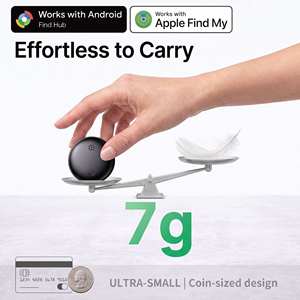 Localizador Inteligente en Oferta, Etiqueta Antipérdida Compatible con Find My Apple y Google, Batería de Larga Duración, IP67 - Product Image 4