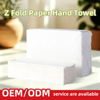 Serviettes en papier universelles pliées en Z, en pâte de bois vierge, blanches, multi-pliées, pour distributeur de serviettes en papier, bureau, hôpital, OEM
