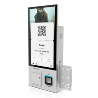 Pantalla de menú de restaurante digital de 21,5 pulgadas, quiosco de pago de autoservicio, función POS SDK, software de pedido eficiente, lector de código de barras